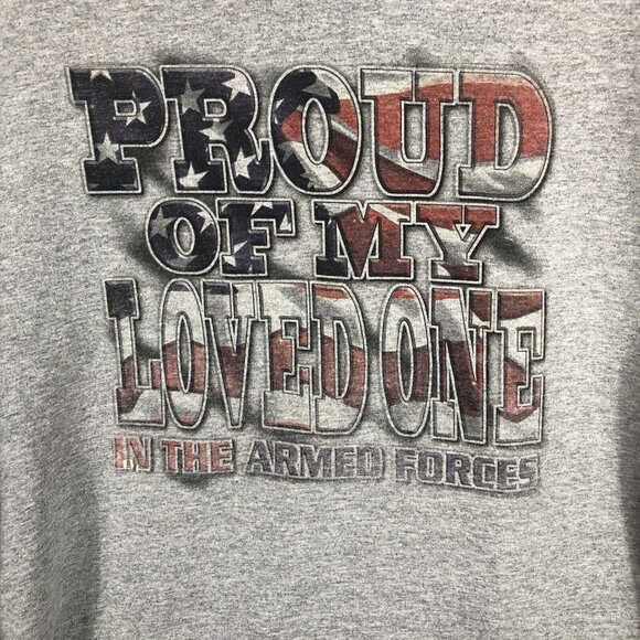Unisex T-Shirt Proud Of My Loved Ones In The Armed Forces Size Extra large - Picture 2 of 8